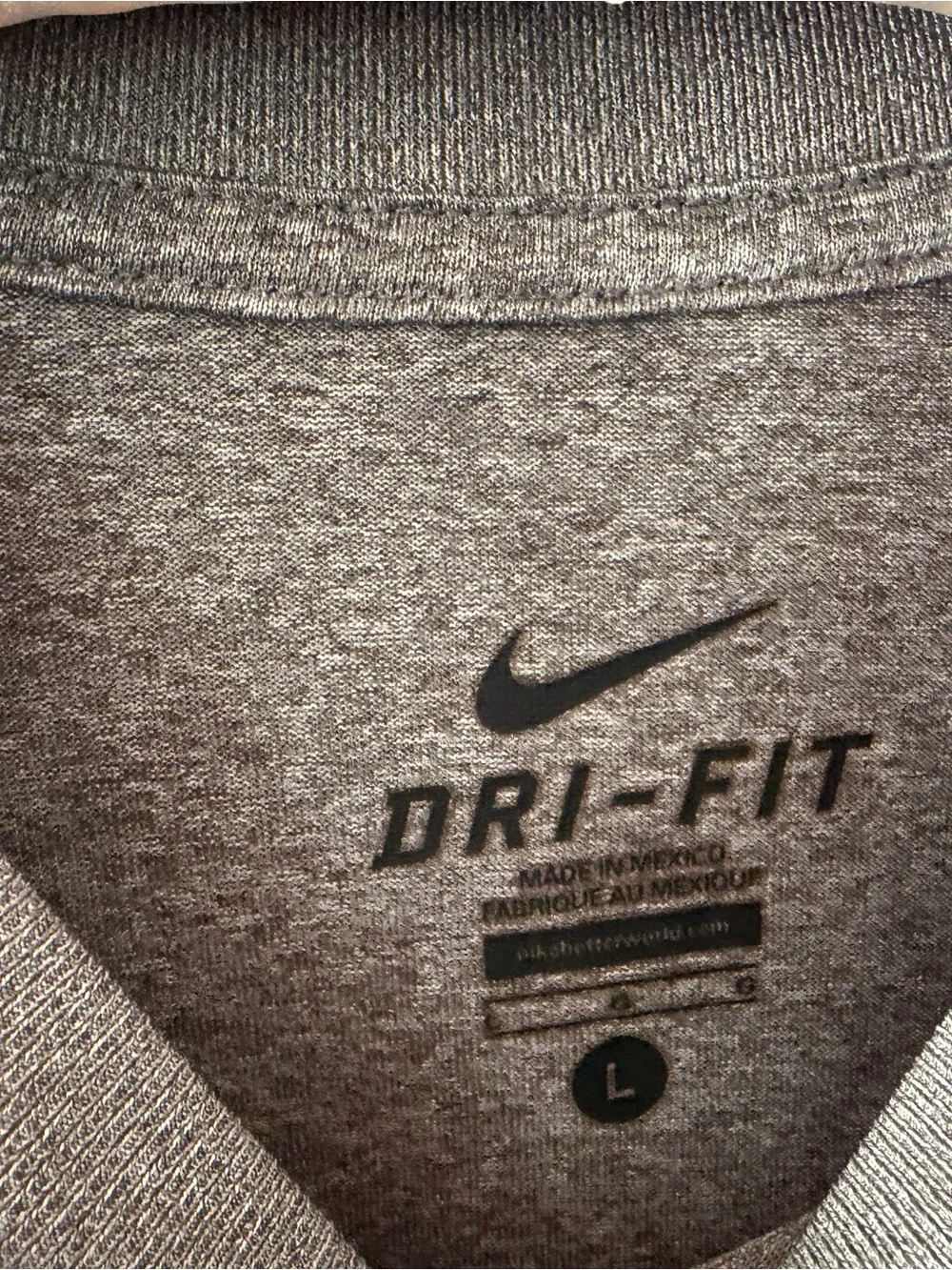 Nike Gray Short Sleeve Dri-FIT Tee
